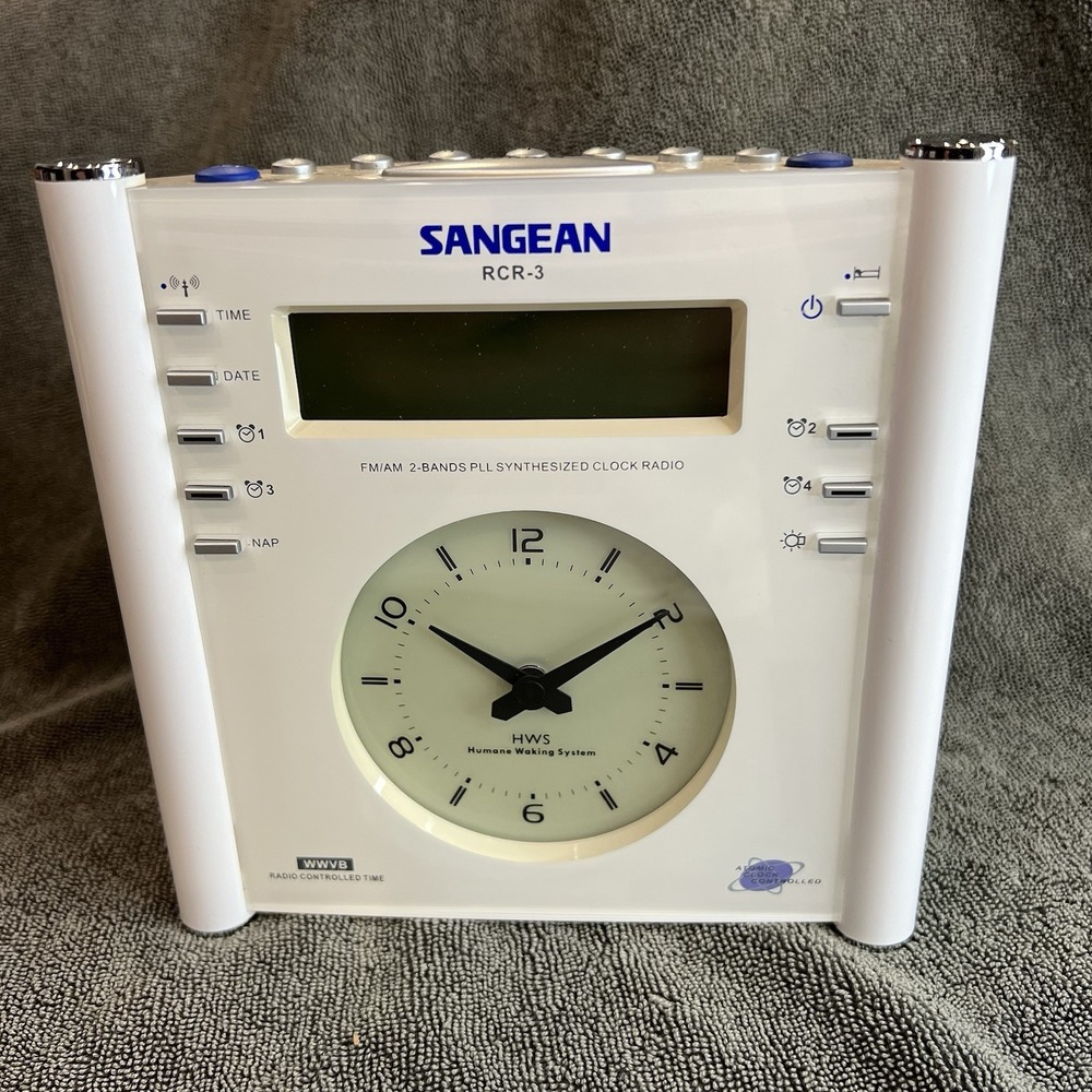 Sangean Atomic Clock Radio Humane Wake System Tested